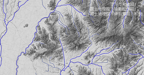 小貝川と桜川の分水界の地形・地質